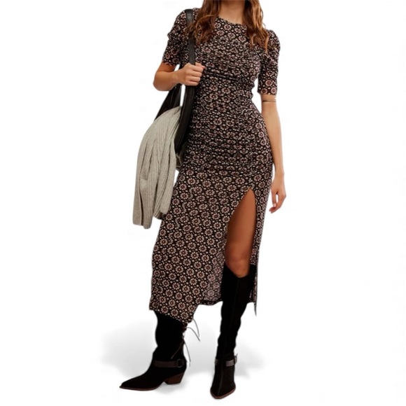 Free People Dresses & Skirts - free people Briella Floral Side Slit Dress